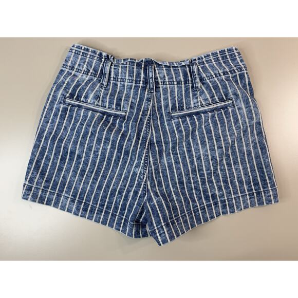 American Eagle Womens Striped Shorts 8 Hi Rise Western Rodeo Cowboy Retro Boho - Picture 8 of 9